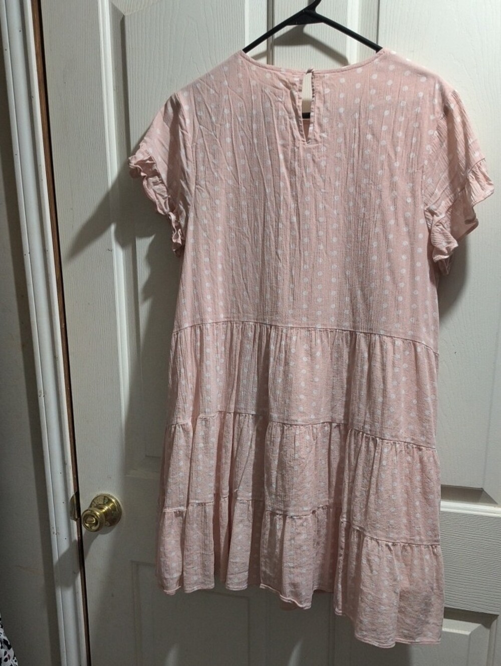 Rachel Parcell Light Pink Polka Dot Tiered Dress - Picture 3 of 4